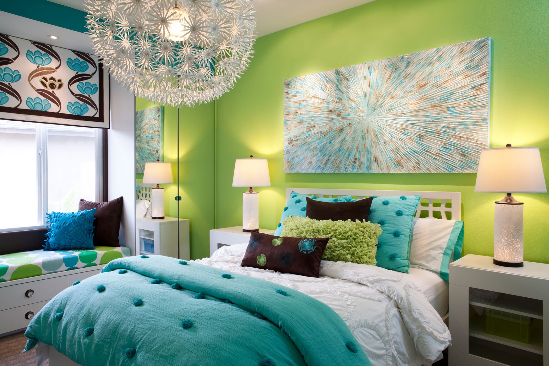 معجزه رنگ سبز آبی در دکوراسیون miracle green blue decoration 2 معجزه رنگ سبز آبی در دکوراسیون