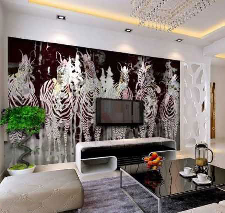 انواع دکوراسیون دیوار پشت تلویزیون LCD و LED سنگ و کناف tv decoration3 انواع دکوراسیون دیوار پشت تلویزیون LCD و LED سنگ و کناف