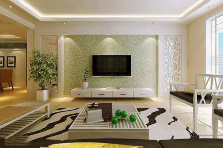 tv decoration9 انواع دکوراسیون دیوار پشت تلویزیون LCD و LED سنگ و کناف