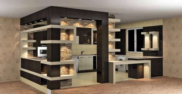 cabinet kitchen MDF 2 مدل کابینت های ام دی اف برای آشپزخانه های بزرگ و کوچک